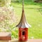 Glitzhome® 32" Red Pagoda Metal Birdhouse
